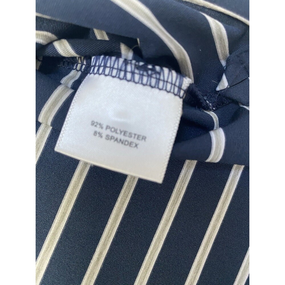 Peter Millar Summer Comfort Polo XL Navy Striped Maker's Mark Star Hill Farm SIV - Picture 4 of 7